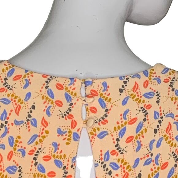 Free People Meet Virginia Romper V-Neck Size 2 Pockets Floral Print - Picture 5 of 15